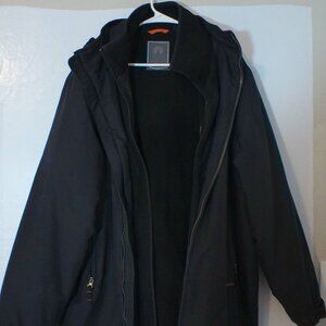 Weatherproof Black Insulated Hooded Jacket – Men’s XL